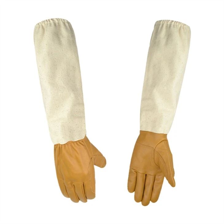 Leather Safety Gloves Insulated Beekeeping